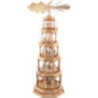 5-stöckige Pyramide Christi Geburt - natur - 123 cm