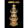 5-stöckige Pyramide Christi Geburt - natur - 123 cm