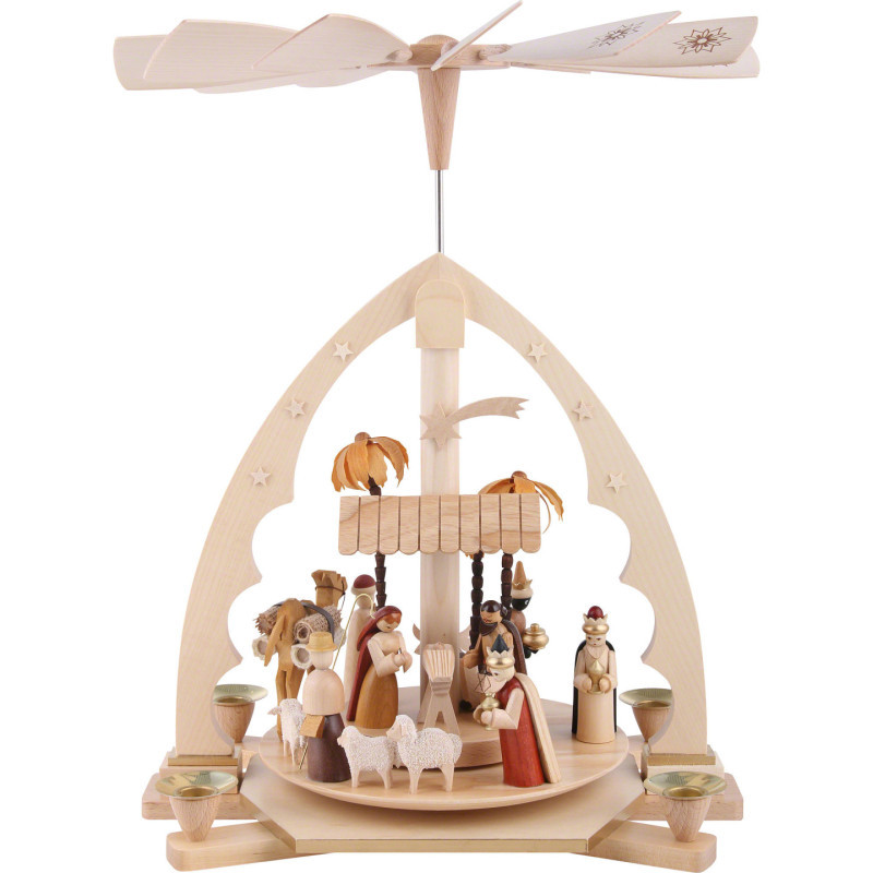 1-Tier Pyramid - Nativity Scene - 40 cm / 16 inch