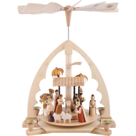1-Tier Pyramid - Nativity Scene - 40 cm / 16 inch