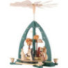 1-Tier Pyramid - Nativity Scene Green - 40 cm / 16 inch