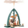 1-Tier Pyramid - Nativity Scene Green - 40 cm / 16 inch