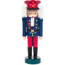 Nutcracker - Railwayman Blue-Red - 14 cm / 5.5 inch
