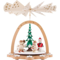 1-stöckige Pyramide Schneemänner - 40 cm