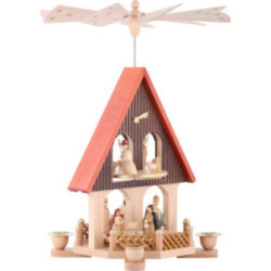 2-stöckiges Pyramidenhaus Christi Geburt - 36 cm