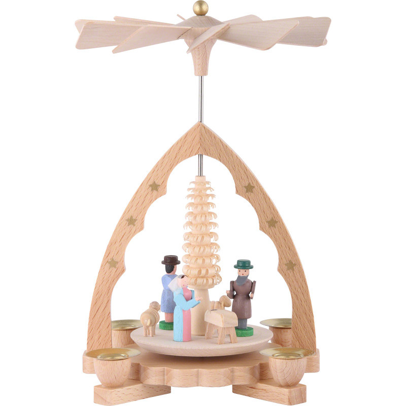 1-Tier Pyramid - Nativity Scene - 19 cm / 7 inch