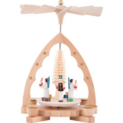 1-Tier Pyramid - Angel and Miner - 19 cm / 7 inch