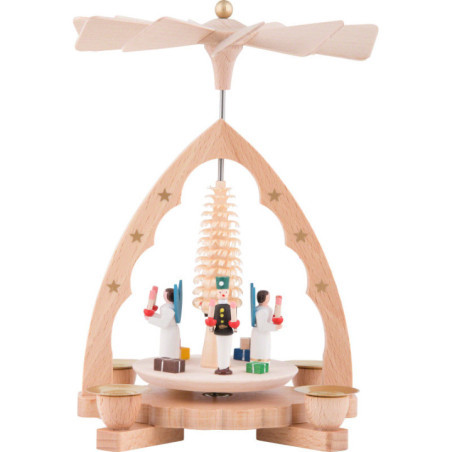 1-Tier Pyramid - Angel and Miner - 19 cm / 7 inch