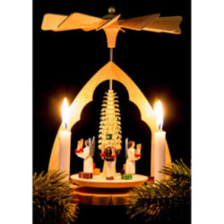 1-Tier Pyramid - Angel and Miner - 19 cm / 7 inch