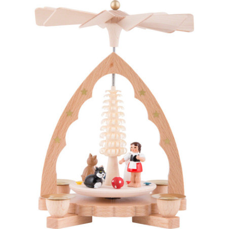 1-Tier Pyramid - Cats - 20 cm / 8 inch
