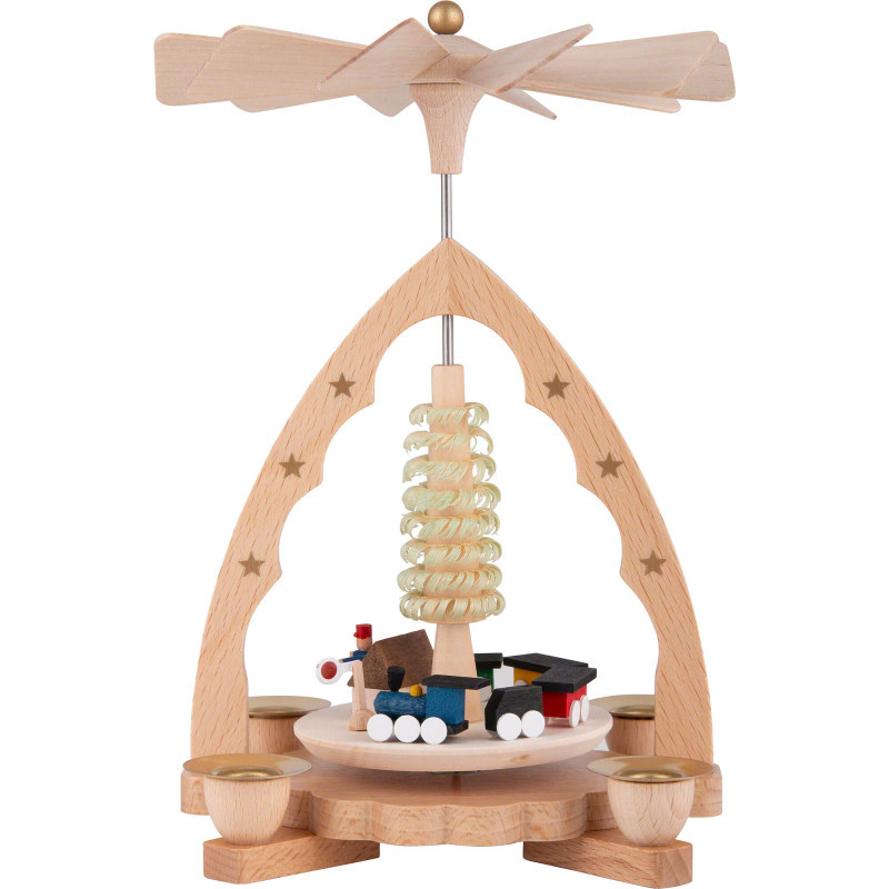 1-stöckige Pyramide Eisenbahn - 19 cm