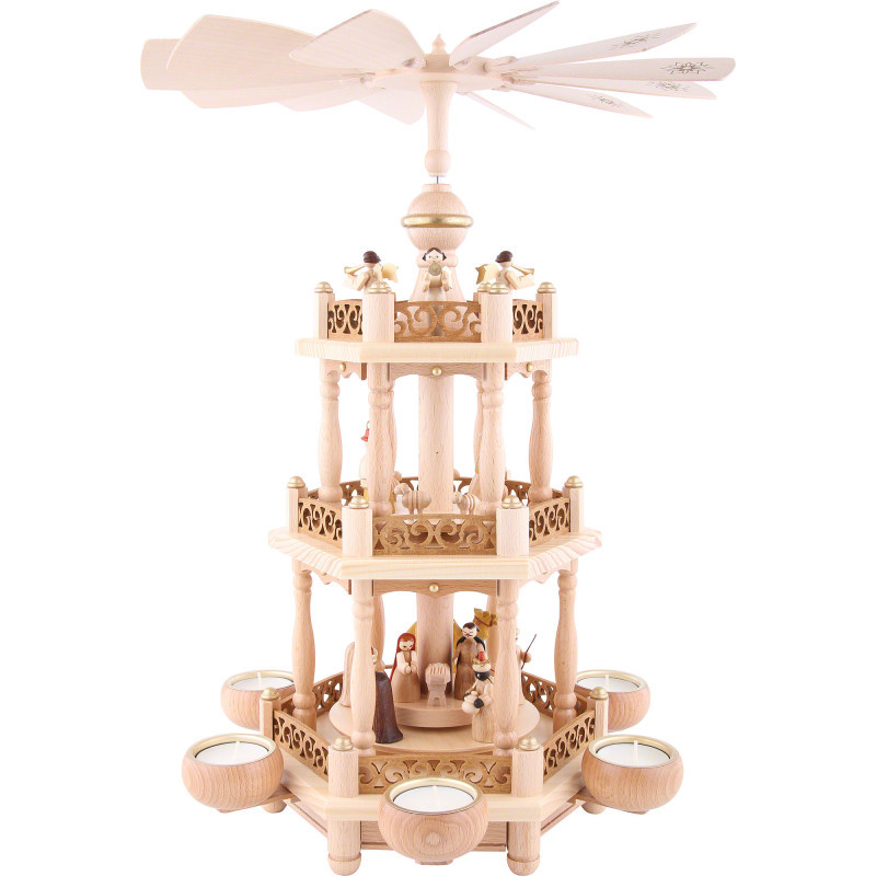 3-stöckige Pyramide Christi Geburt - 46 cm