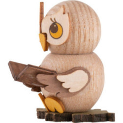 Owl Child with Book - 4 cm / 1.6 inch