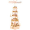 5-Tier Pyramid - Nativity Scene Natural Wood - 75 cm / 30 inch