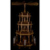 4-stöckige Pyramide Christi Geburt natur - 54 cm
