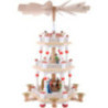 3-Tier Pyramid - Nativity Scene White - 40 cm / 16 inch