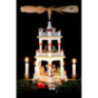 3-Tier Pyramid - Nativity Scene White - 40 cm / 16 inch