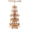 5-Tier Pyramid - Nativity Scene Natural Wood - 70 cm / 28 inch