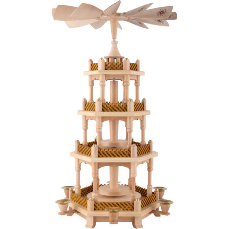 4-stöckige Pyramide unbestückt - 54 cm