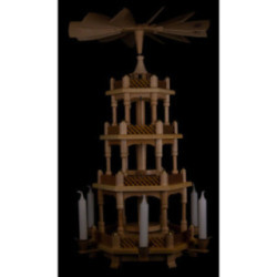 4-stöckige Pyramide unbestückt - 54 cm