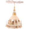 1-stöckige Pyramide Seiffener Kirche, natur - 52 cm
