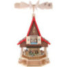 2-Tier Adventhouse Electrically Driven Nativity Scene by Richard Glässer- 53 cm / 21 inch