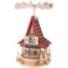 2-Tier Adventhouse Electrically Driven Nativity Scene by Richard Glässer- 53 cm / 21 inch