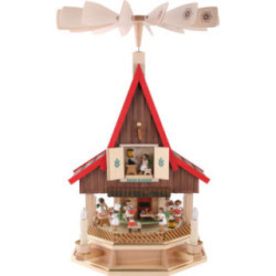 2-stöckiges Adventshaus Engelsbäckerei elektrisch von Richard Glässer - 53 cm