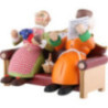 Smoker - Grandmother and Grandfather on Couch - 13 cm / 5 inch