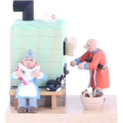Smoker - Smoking Oven Grandmother and Grandfather - 10 cm / 4 inch