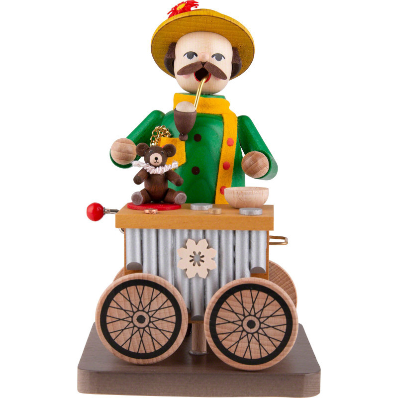 Smoker - Organ Grinder with Music Box - 17 cm / 6.7 inch