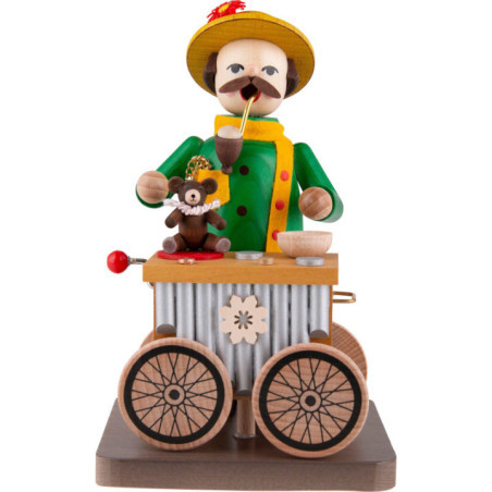 Smoker - Organ Grinder with Music Box - 17 cm / 6.7 inch