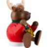Räuchermännchen Elch sitzend - Kugelrauchfigur - 14 cm