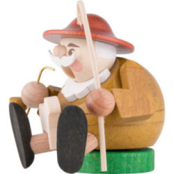 Räuchermännchen mini sitzend - Schäfer - 7 cm