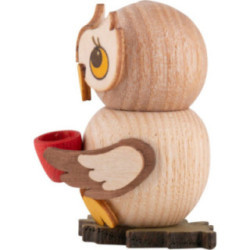 Eulenkind mit Tasse - 4 cm