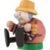 Räuchermännchen mini sitzend - Pfefferkuchenverkäufer - 8 cm