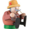 Räuchermännchen mini sitzend - Pfefferkuchenverkäufer - 8 cm