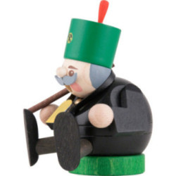 Räuchermännchen mini sitzend - Bergmann - 9 cm