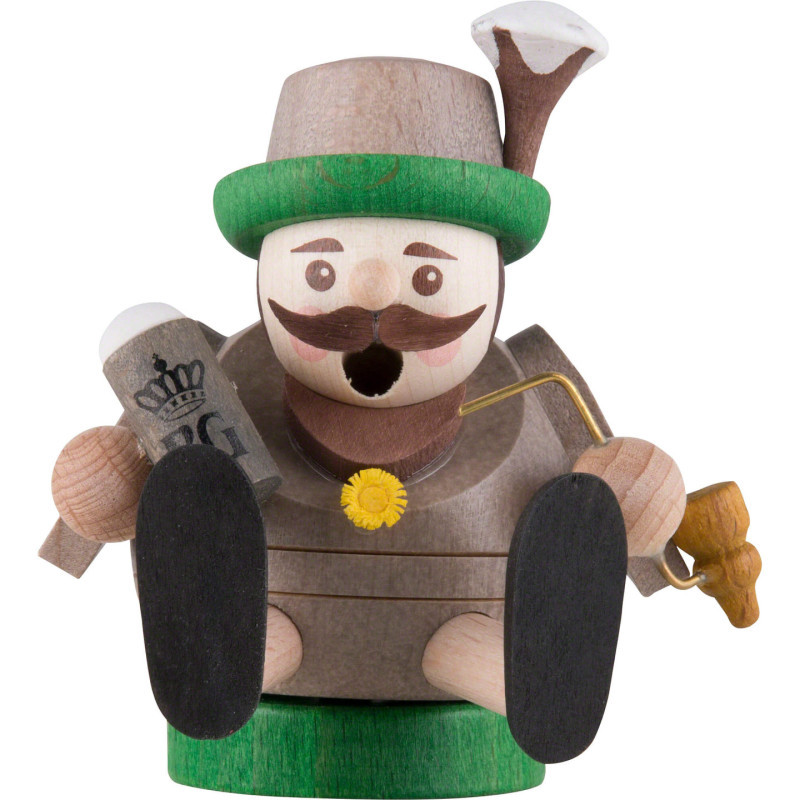 Räuchermännchen mini sitzend - Bayer - 8 cm