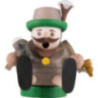 Räuchermännchen mini sitzend - Bayer - 8 cm
