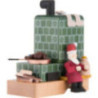 Smoking Stove with Santa - 13 cm / 5.1 inch