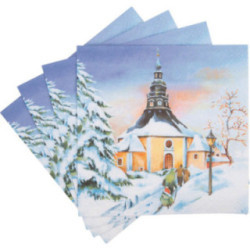 Servietten Seiffener Sonnenuntergang - 20 Stück