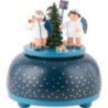 Spieldose Engel mit Geschenk - 11 cm