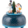 Spieldose Engel mit Geschenk - 11 cm