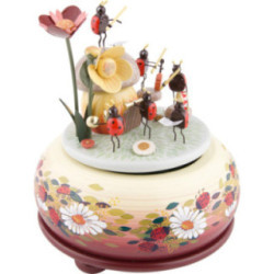 Spieldose Musizierende Käfer - 15 cm