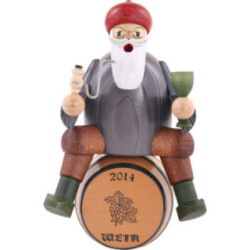 Smoker - Wine Salesman with Barrel - 18 cm / 7 inch