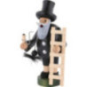 Räuchermännchen Schornsteinfeger mit Leiter - 18 cm