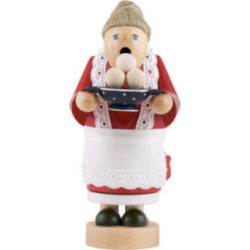 Räuchermännchen Oma mit Klößen - 17 cm