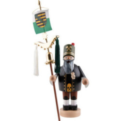 Räuchermännchen Bergmann mit Schellenbaum - 31 cm