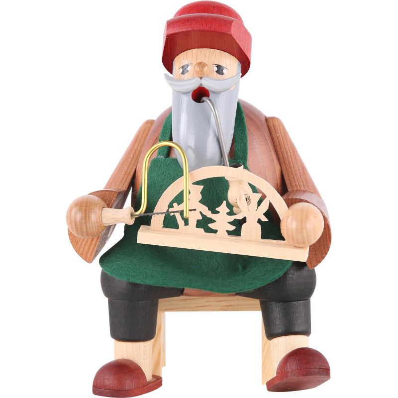 Räuchermännchen Schwibbogenmacher - Kantenhocker - 16 cm